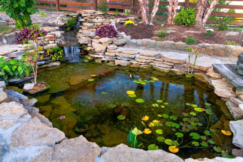 Garden Pond Installation detail